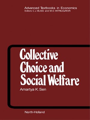 cover image of Collective Choice and Social Welfare, Volume 11